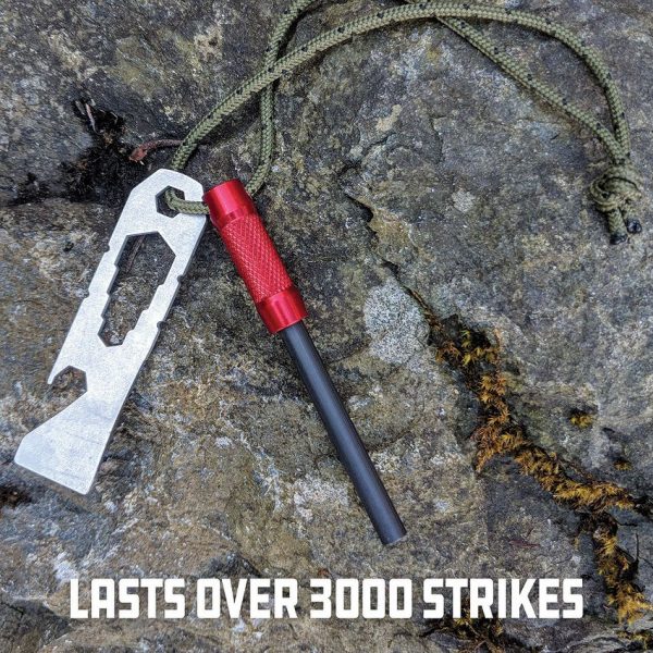 UCO Survival Fire Striker 3000 Red Aluminum