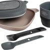 UCO Six Piece Mess Kit Black/Gray Polypropylene
