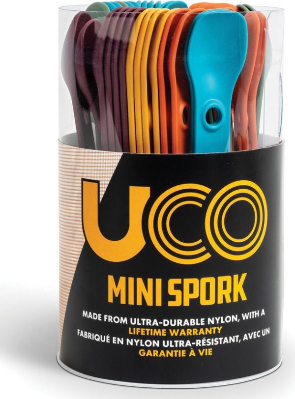 UCO Mini Spork Assortment 60 Pack Display Tub