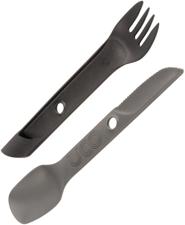 UCO Eco Switch Spork Black Gray - Microwave Safe