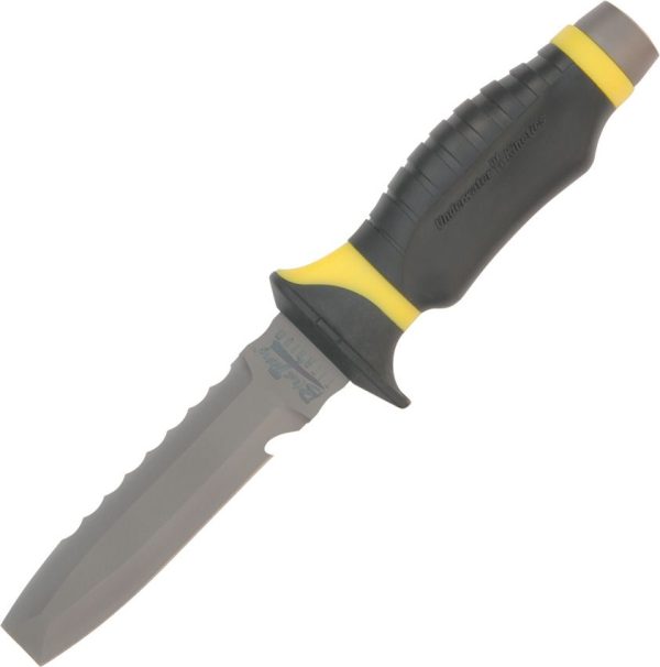 UK30071.jpg Underwater Kinetics Dive Knife Fixed Blade Titanium 4.25" Serrated