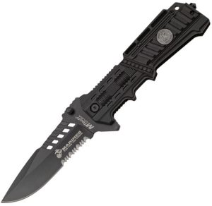 USMC Liberty I Linerlock Assisted Opening Knife - Black