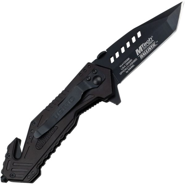 USMA1033BK_add_01.jpg USMC Salvager Rescue Linerlock Tanto - Black
