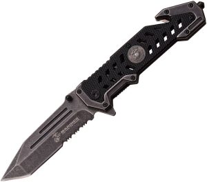 USMC Marines Linerlock A/O Tanto Stonewash