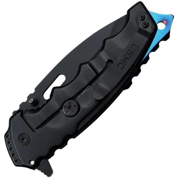 USMC Framelock A/O Tanto Black Knife