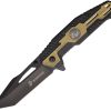 USMC Linerlock A/O Tanto Black/Tan FRN