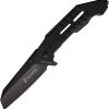 USMC Linerlock A/O Wharncliffe G10 Black