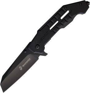 USMA3002BK.jpg USMC Linerlock A/O Wharncliffe G10 Black