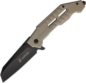 USMC Linerlock A/O Wharncliffe G10 Tan