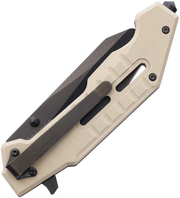 USMC Linerlock A/O Wharncliffe G10 Tan