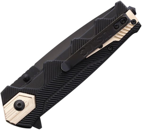 USMC Linerlock A/O Assisted Opening - Tan Nylon