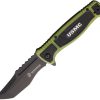USMA3005GN.jpg USMC Assisted Opening Folding Knife 3.5" Blade Linerlock Black Green