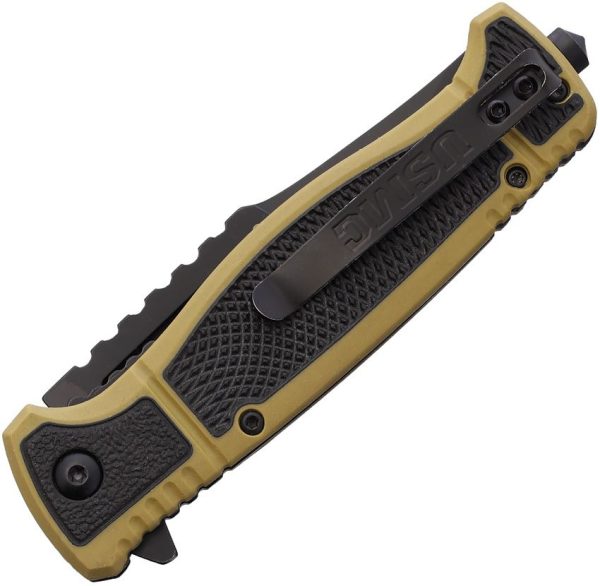 USMA3005TN_add_01.jpg USMC Linerlock A/O Modified Tanto - Tan Nylon