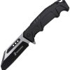 USMA3006BK.jpg USMC Linerlock A/O Wharncliffe - Aluminum Black