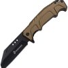 USMC Linerlock A/O Wharncliffe Green Aluminum