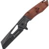 USMA3008BN.jpg USMC Linerlock A/O Wharncliffe Brown Wood