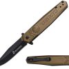 USMC Linerlock A/O Green Aluminum 3Cr13MoV