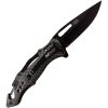 USMC Linerlock A/O Carbon Fiber - Black Blade
