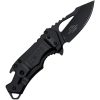 USMC Framelock A/O Black Red Aluminum