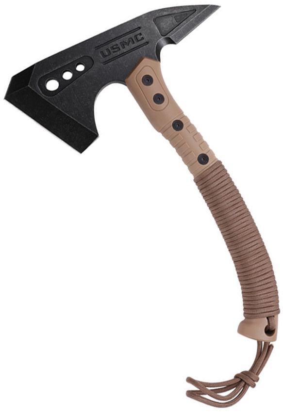 USMC Tactical Axe Tan 11" 3Cr13MoV Stainless Fixed Blade
