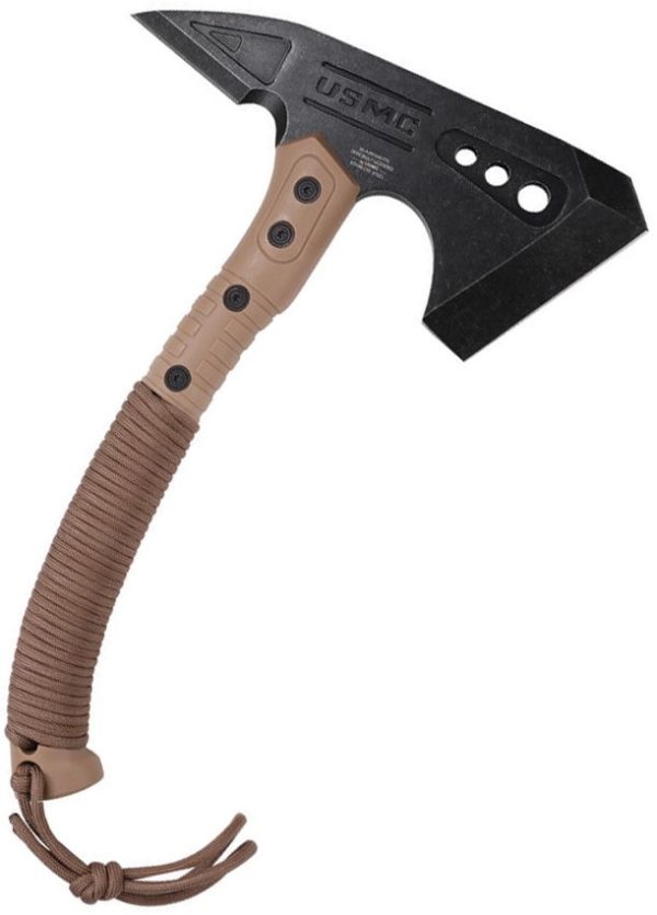USMC Tactical Axe Tan 11" 3Cr13MoV Stainless Fixed Blade