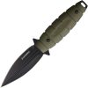 USMC Fixed Blade Green 4.25" Black Dagger Tactical Knife