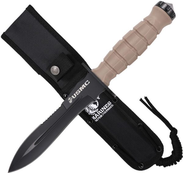 USMFIX3002TN_add_01.jpg USMC Fixed Blade Sawback 6.63-inch Tan