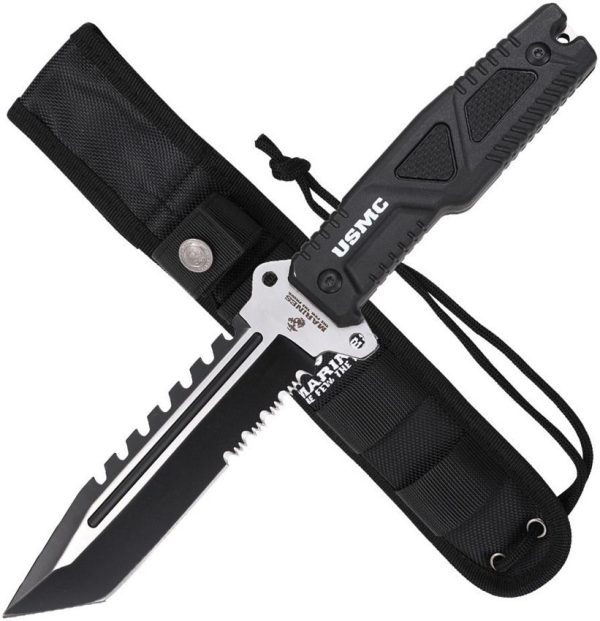 USMC Fixed Blade Tanto 6-inch Black