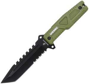 USMFIX3003GN.jpg USMC Fixed Blade Tanto 6-inch Green
