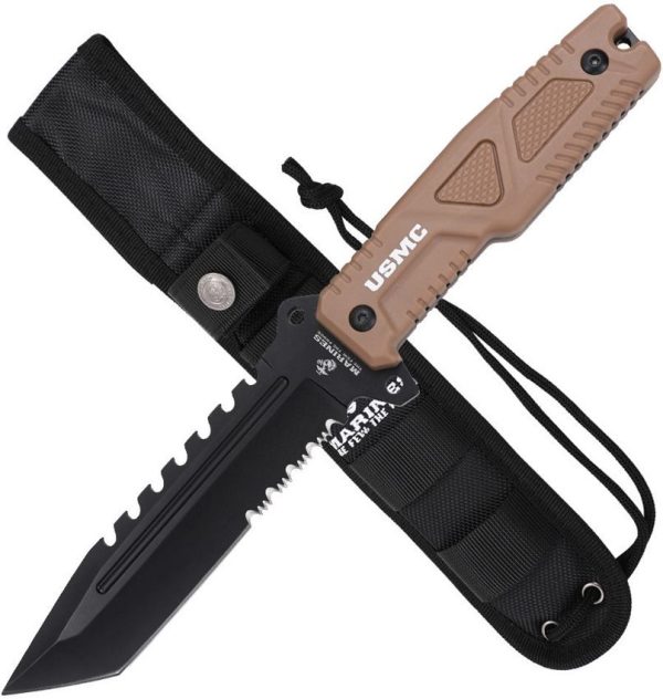 USMC Fixed Blade Tanto 6-inch Tan