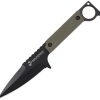 USMC Fixed Blade Green Nylon Spear Point Knife