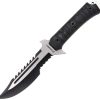 USMFIX3006BK.jpg USMC Fixed Blade Black 7" 3Cr13MoV Serrated Tactical Knife