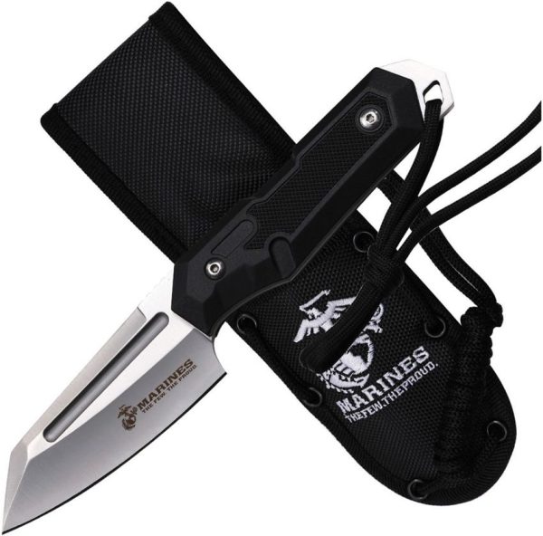 USMFIX3009BK.jpg USMC Fixed Blade Black Reverse Tanto 3Cr13MoV