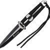 USMC Fixed Blade Black Cord Wrapped Tanto 3Cr13MoV