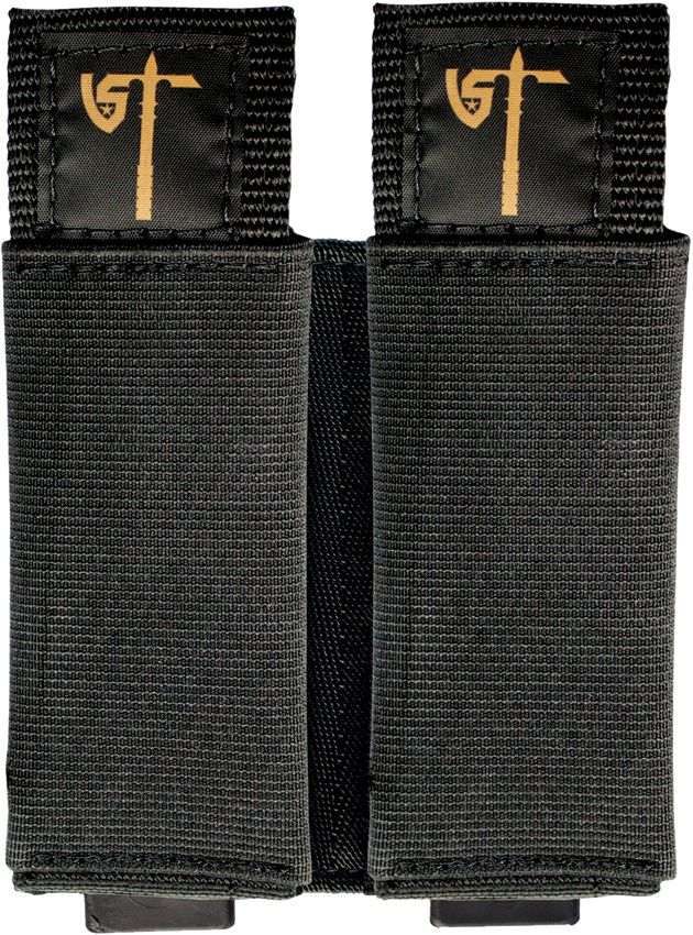 United States Tactical Double Mag Pouch Black with MOLLE Attachment