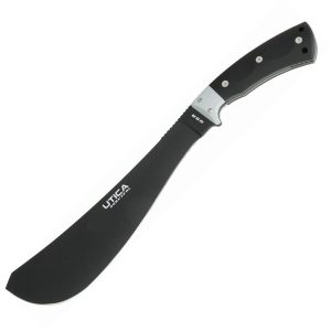 UTK11UTKM11.jpg Utica Stealth I Machete 11.25" 1095HC Fixed Blade Black Micarta