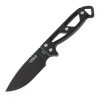 Utica Stealth II Neck Knife 1095HC Steel Black Micarta Fixed Blade