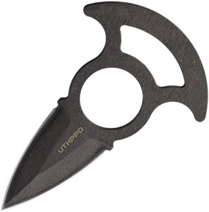 UTK11UTKPPD.jpg Utica Police Push Dagger 2" Stainless Fixed Blade Neck Knife