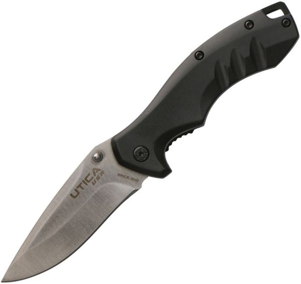 UTK911007CP.jpg Utica Bush Trail IV Linerlock Folding Knife - Black ABS