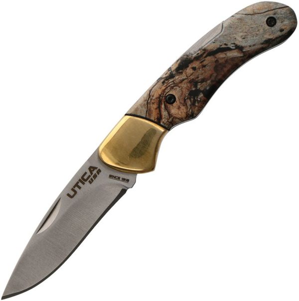 UTK911416CP.jpg Utica Original II Lockback Folding Knife Camo 2.63" Blade w/ Sheath