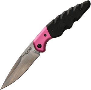 UTK911501CP.jpg Utica Smoky Canyon III Linerlock Folding Knife Pink 8Cr13MoV