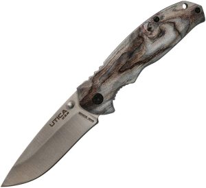 Utica Wilderness Stik I Linerlock - Camo Handle