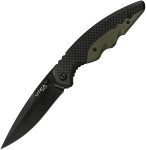 UTK911603CP.jpg Utica Smoky Canyon V Linerlock Folding Knife 3.5" Black Oxide