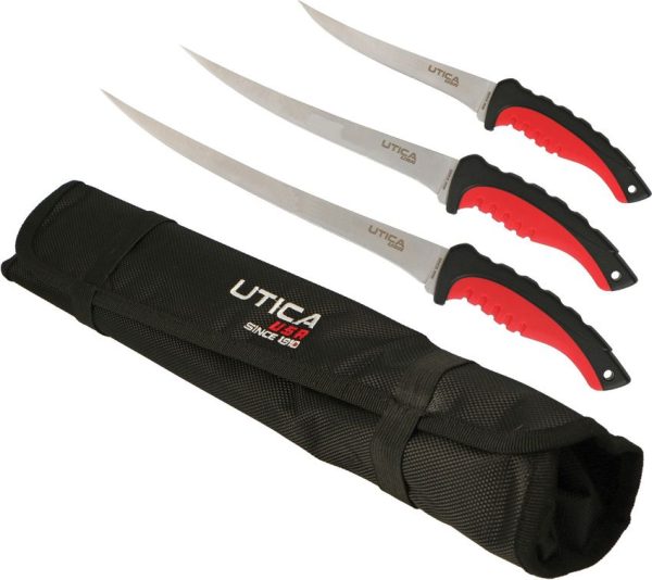 Utica Lake Slayer Combo 440 Stainless Fillet Knife Set 3pc