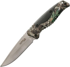 Utica Apter II Fixed Blade - Camo Aluminum Handle