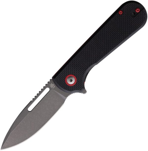 Utica Disruption III Linerlock Folding Knife Black G10 3" Blade