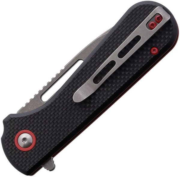 Utica Disruption III Linerlock Folding Knife Black G10 3" Blade