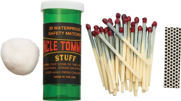 Uncle Tommy's Stuff Waterproof Safety Matches - 30 Count