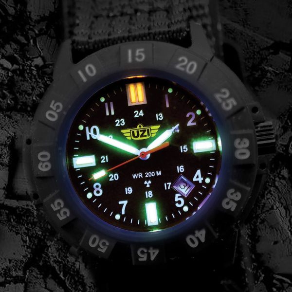 UZI001R_add_01.jpg UZI The Protector Watch - Black Tritium