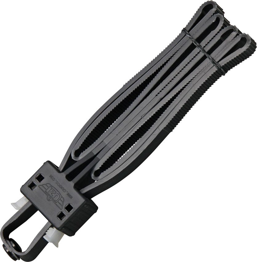 Uzi Disposable Flex Cuffs Black 1/2" Wide
